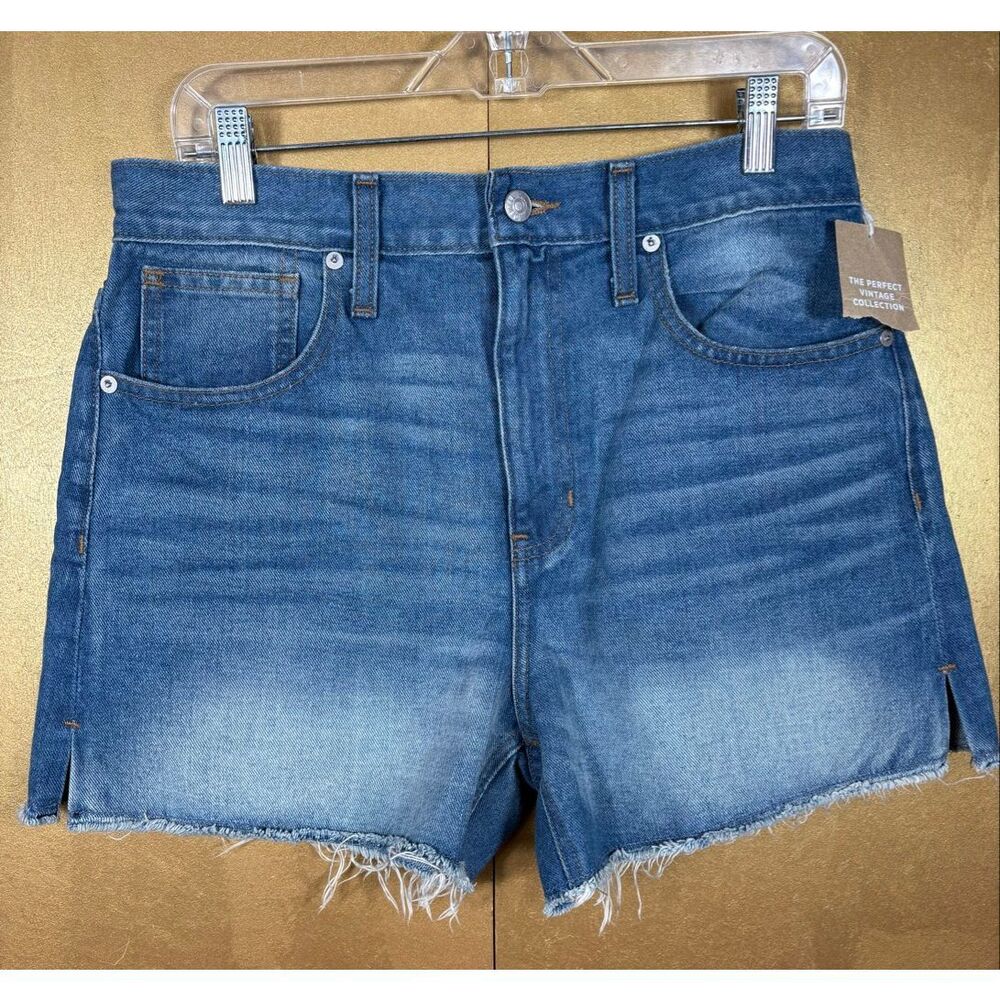 Madewell the perfect Vintage denim cut off shorts size 28